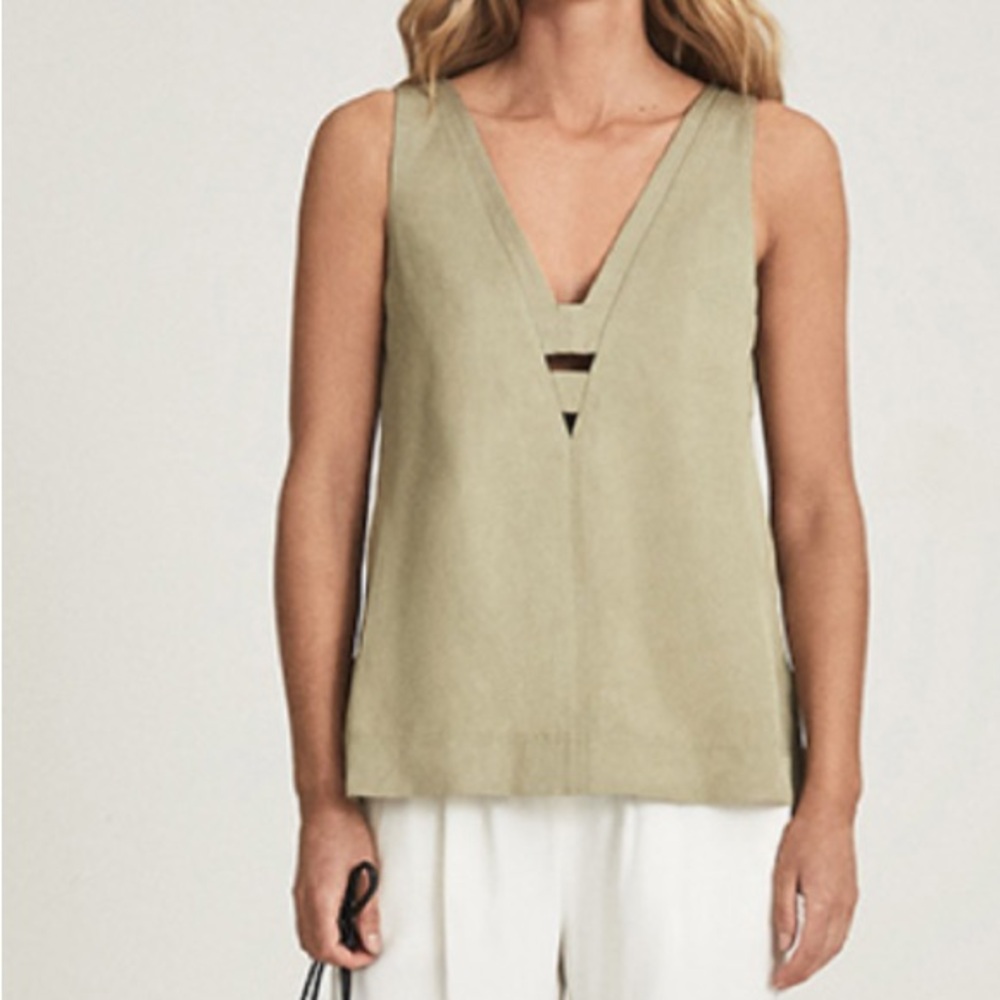 REISS - Khaki Tank, worn once